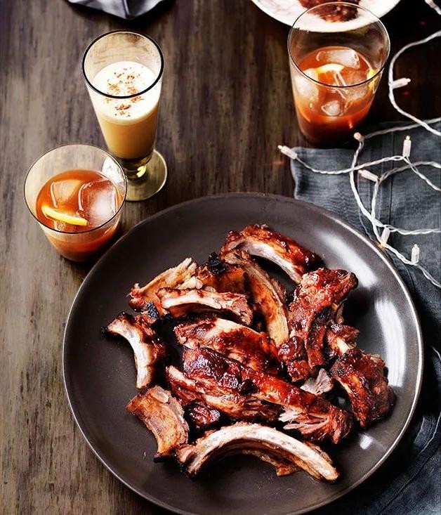 Sticky Bourbon-Glazed Ribs