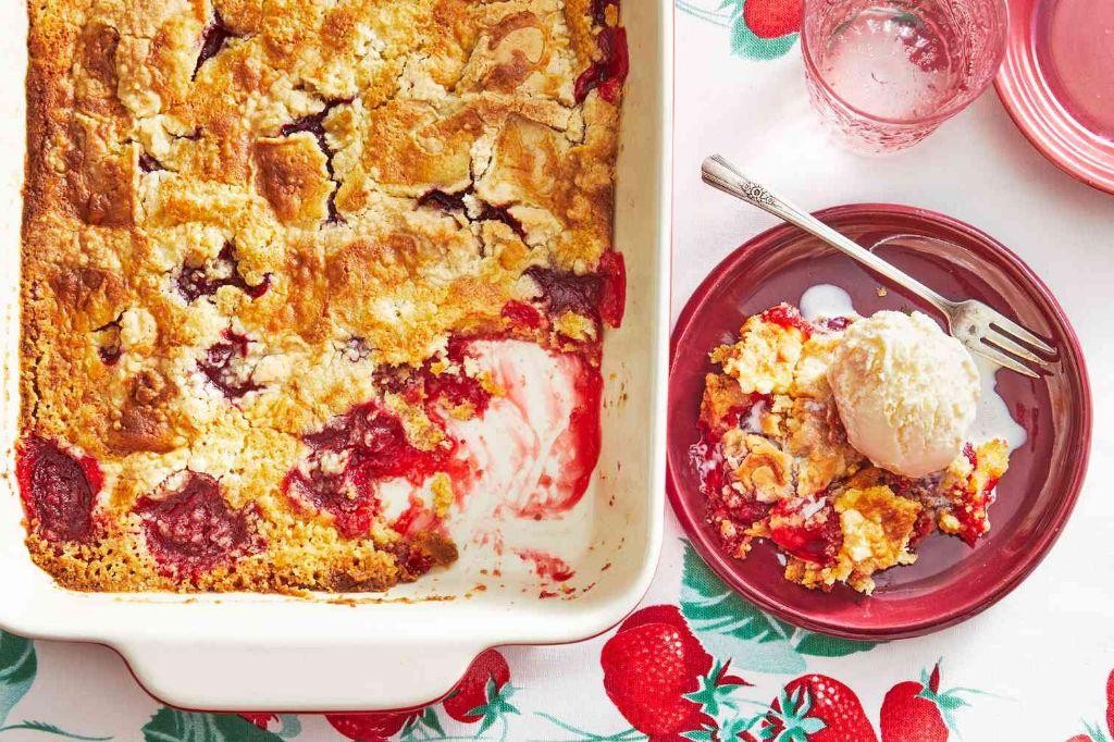 Strawberry Dump Cake