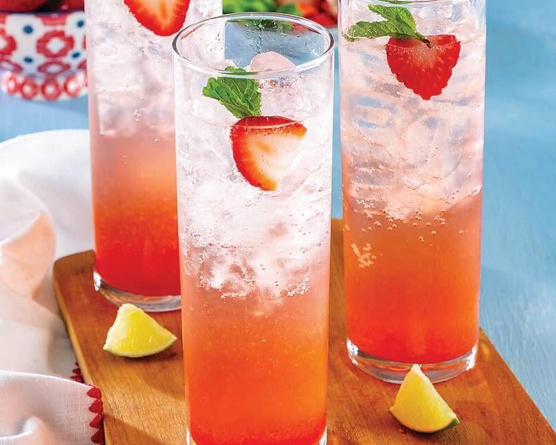 Strawberry Lemonade Sparkler