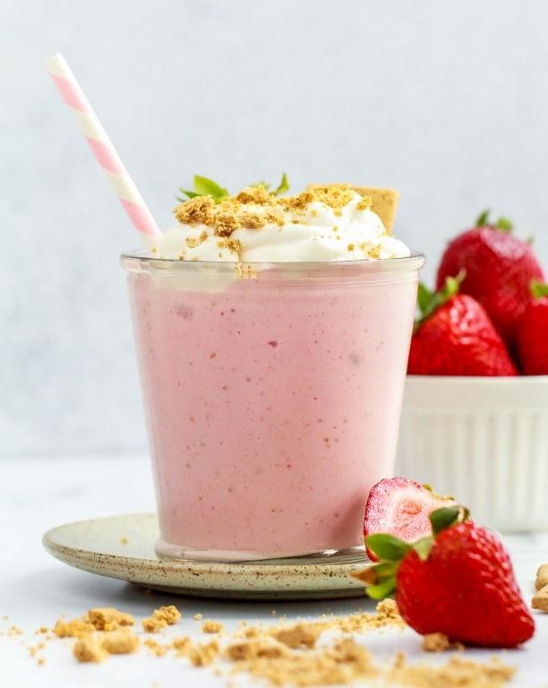 Strawberry Protein Powder Cheesecake