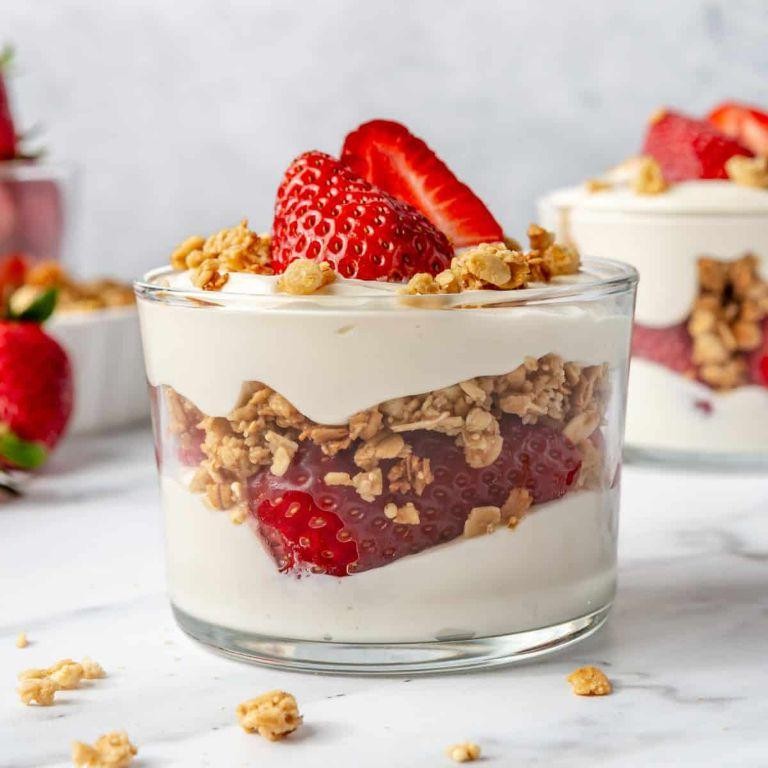 Strawberry Protein Yogurt Parfait