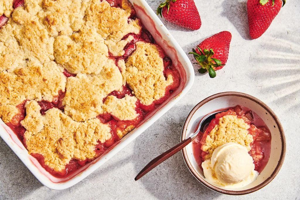 Strawberry Rhubarb Cobbler