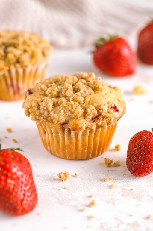 Strawberry Rhubarb Muffins