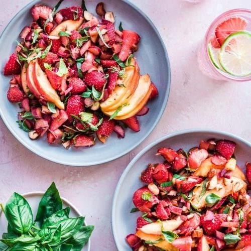Strawberry Rhubarb Salad