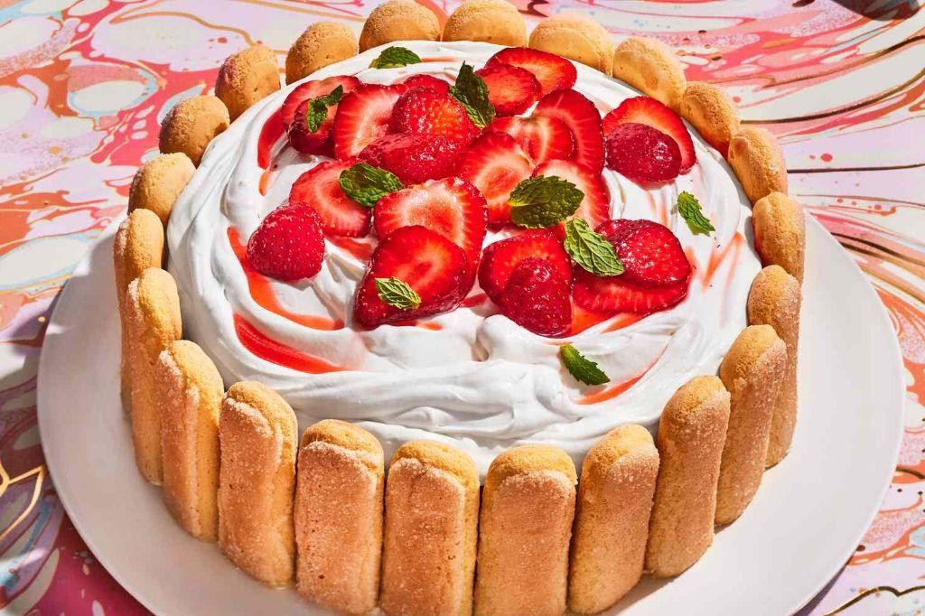 Strawberry Shortcake Ladyfinger Cookies