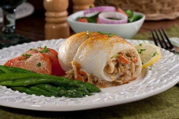 Stuffed Yellow Tail Snapper with Crabmeat Dressing