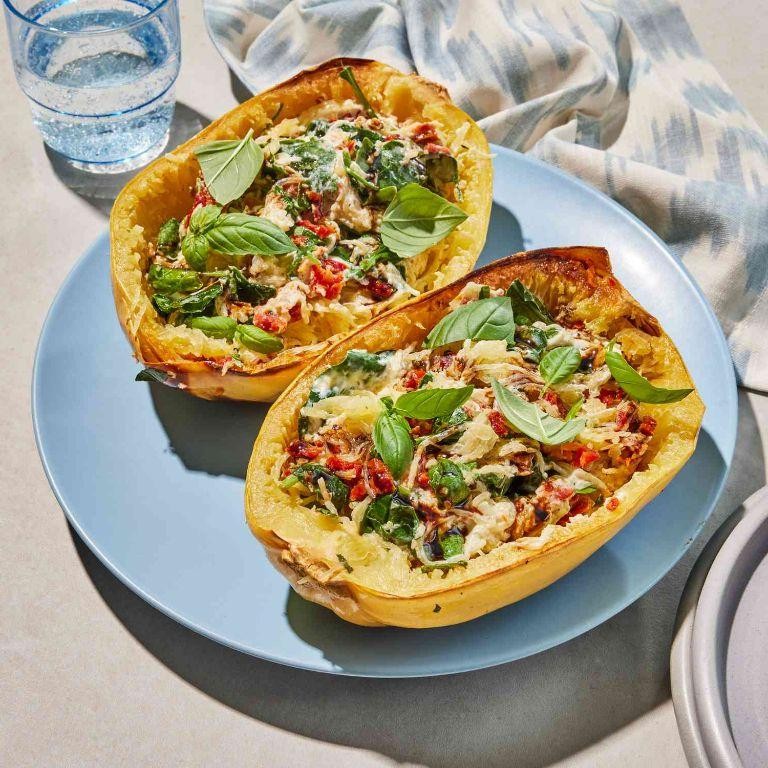 Sun-Dried Tomato and Basil Spaghetti Squash Casserole
