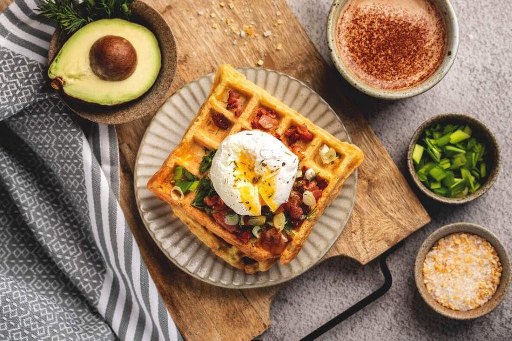 Sun-Dried Tomato and Feta Waffles