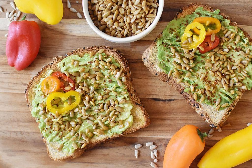 Sunflower Seed and Avocado Toast