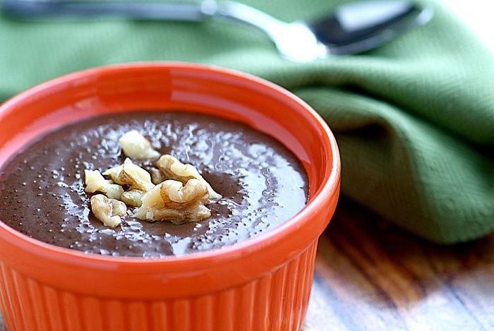 Sweet Amaranth Pudding with Coconut Milk