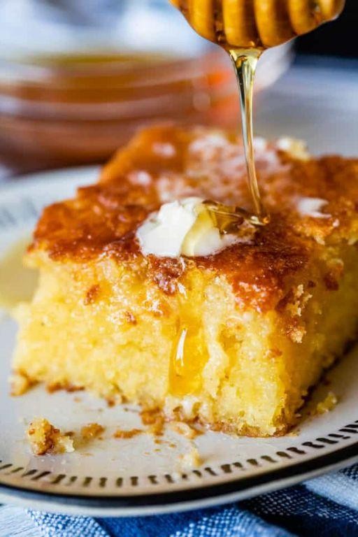 Sweet Cornbread with Honey Butter