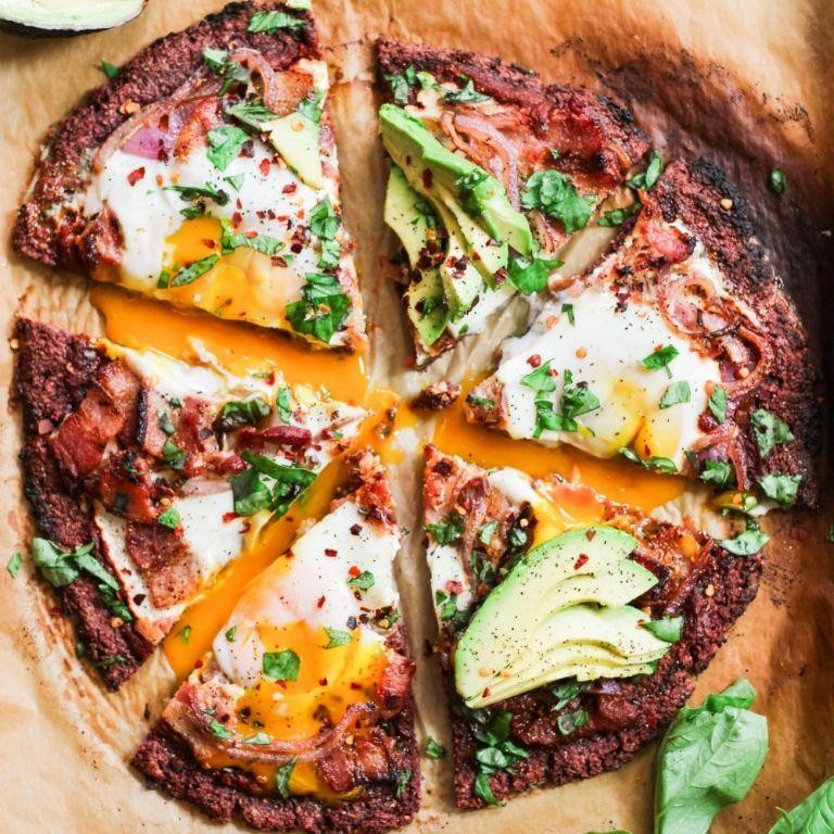 Sweet Potato Crust Breakfast Pizza
