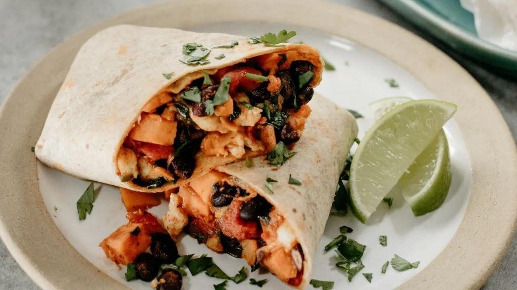 Sweet Potato and Black Bean Burrito