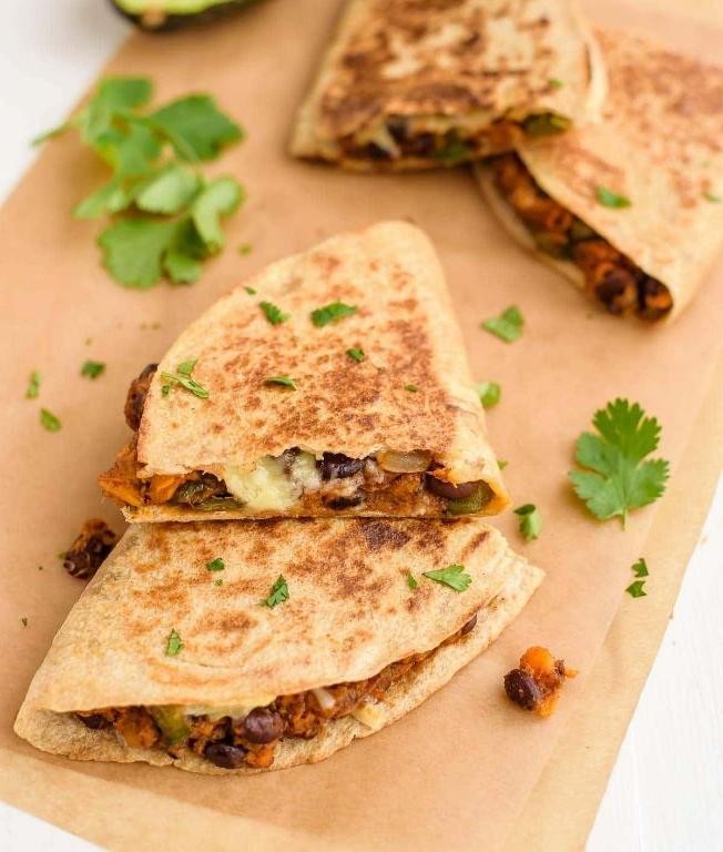 Sweet Potato and Black Bean Quesadillas