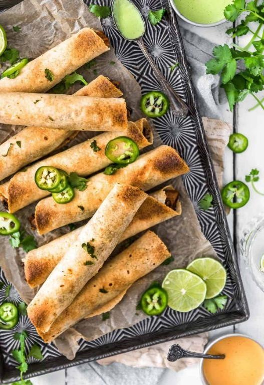 Sweet Potato and Black Bean Taquitos
