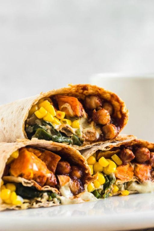 Sweet Potato and Chickpea Wrap