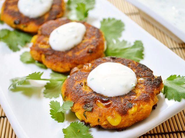 Sweet Potato and Corn Cakes