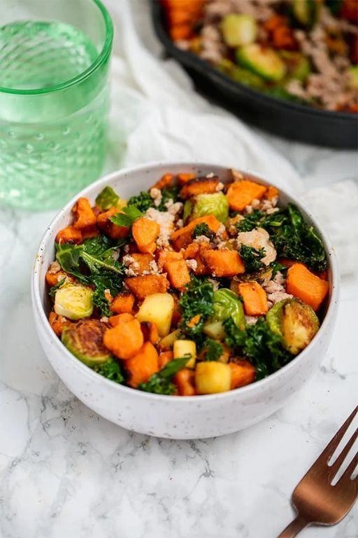 Sweet Potato and Turkey Breakfast Scramble