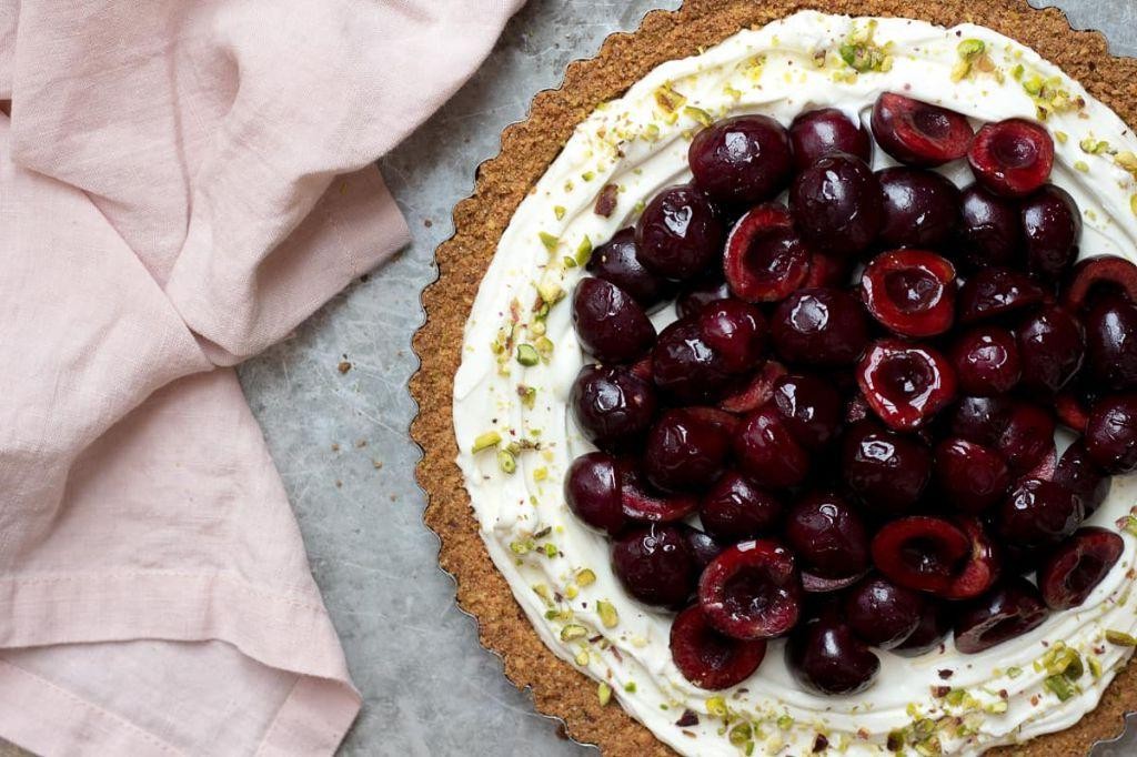 Sweet Ricotta and Cherry Tart