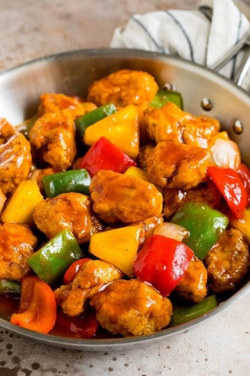 Sweet and Sour Pork with Pineapple and Bell Peppers
