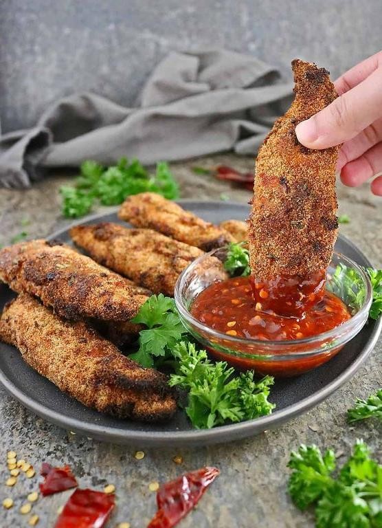 Sweet and Spicy Air Fryer Chicken Tenders