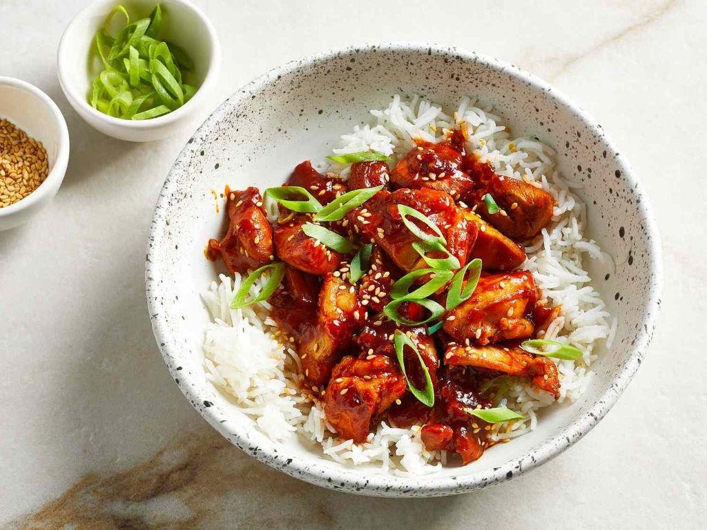 Sweet and Spicy Gochujang Fried Chicken Thighs