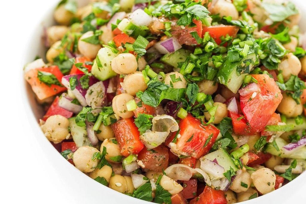 Syrian Chickpea and Parsley Salad