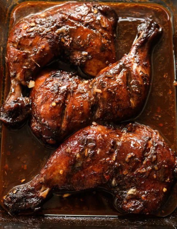 Teriyaki Baked Chicken Leg Quarters