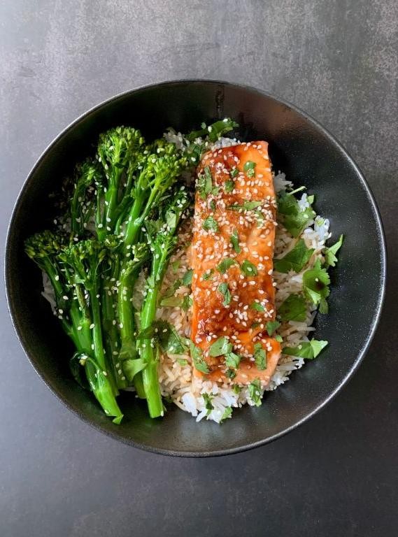 Teriyaki Salmon with Jasmine Rice