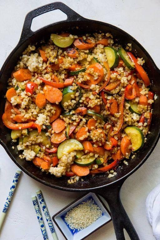 Teriyaki Vegetable Stir-Fry Rice