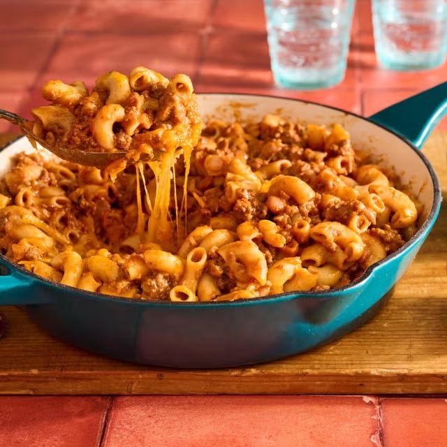 Tex-Mex Chili Mac with Pepper Jack Cheese