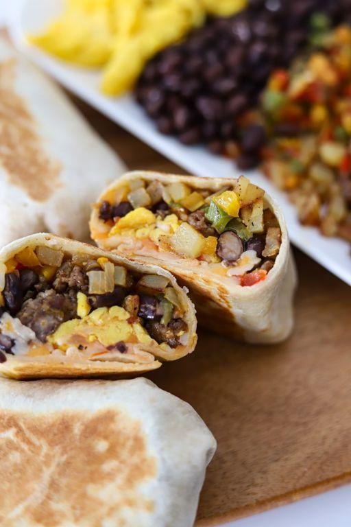 Tex-Mex breakfast burritos