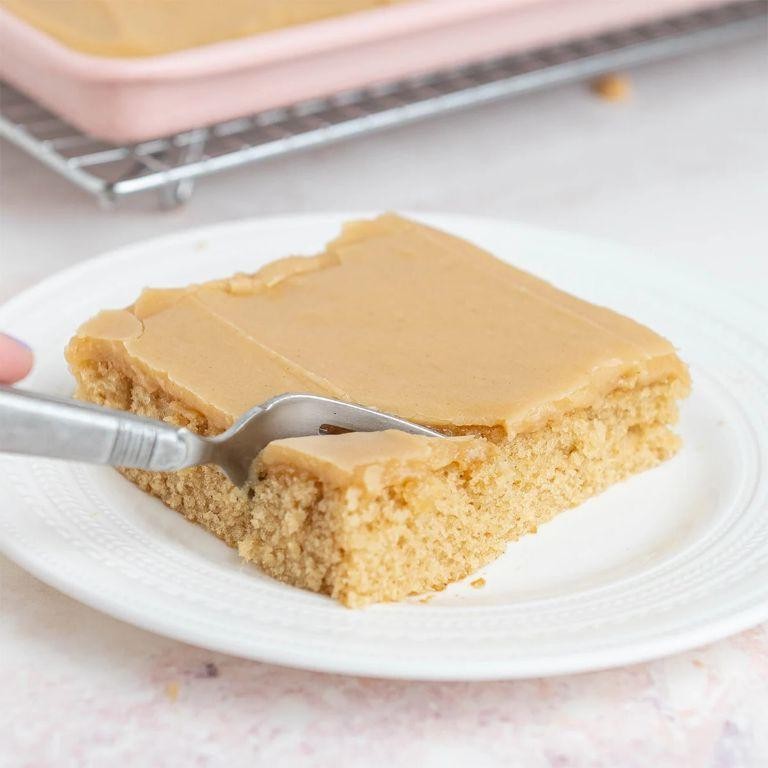 Texas Sheet Cake with Peanut Butter Frosting