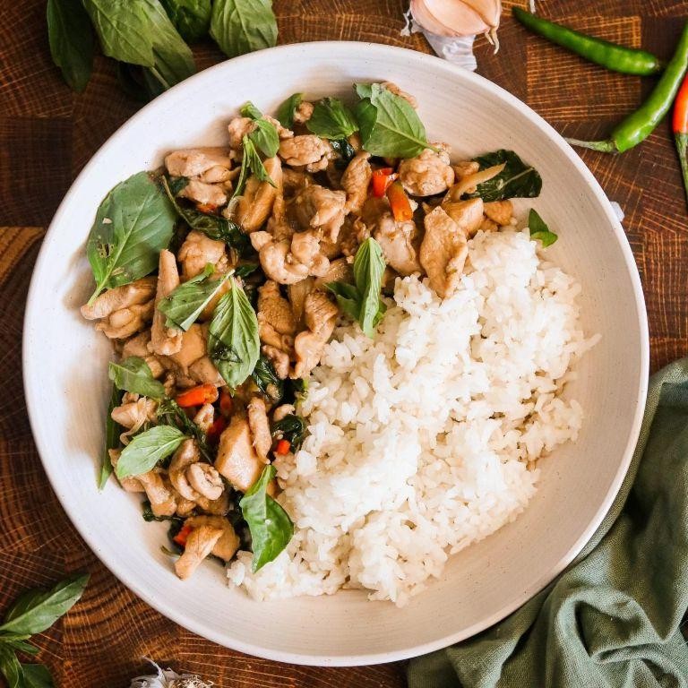Thai Basil Chicken with Coconut Aminos