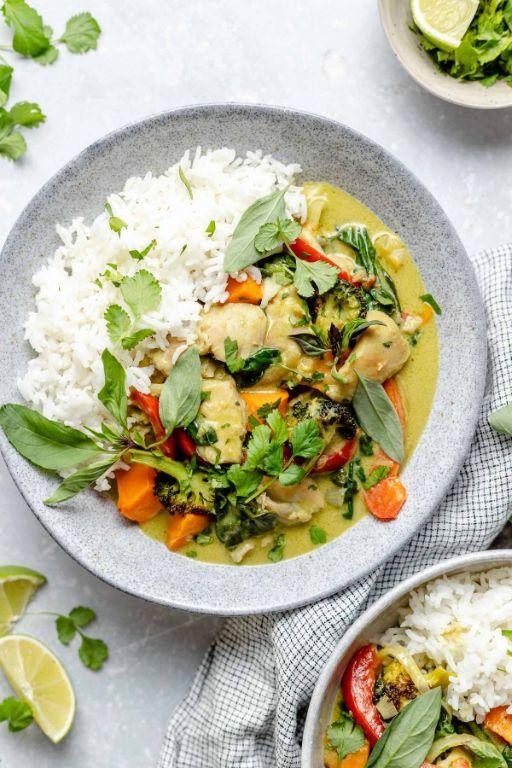 Thai Green Curry Chicken with Vegetables