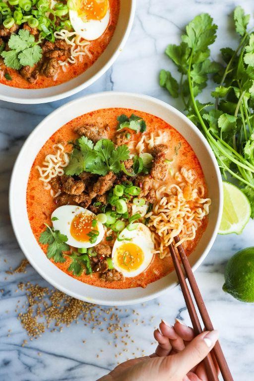 Thai-Inspired Coconut Curry Ramen