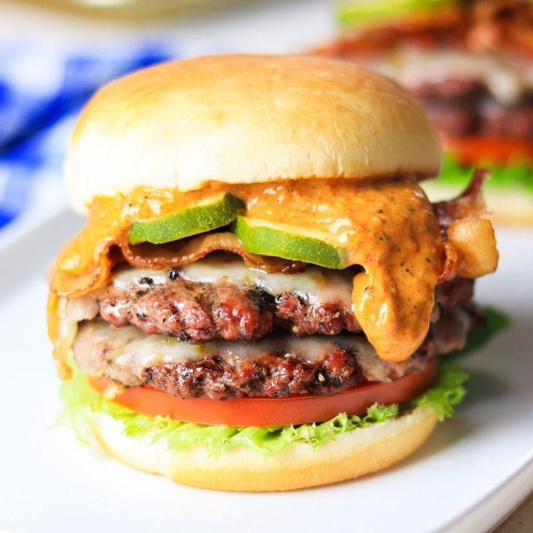Thrasher Shark Burgers with Sriracha Mayo