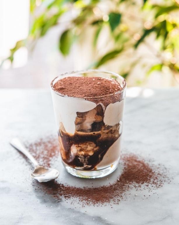 Tiramisu Cupcake Vodka Affogato