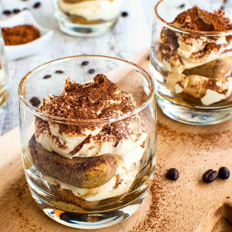 Tiramisu in Individual Glasses