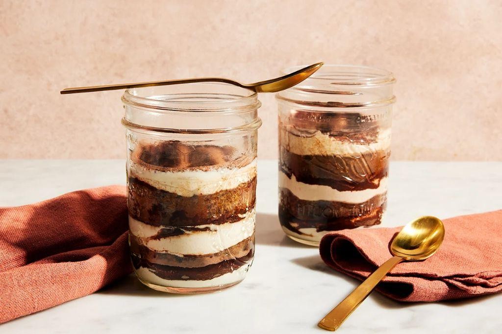 Tiramisu in a Jar for Two