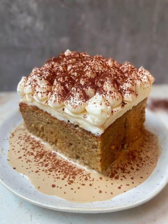 Tiramisu-Inspired Tres Leches Cake