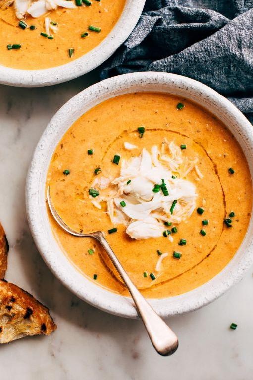 Tomato-Based Crab Bisque
