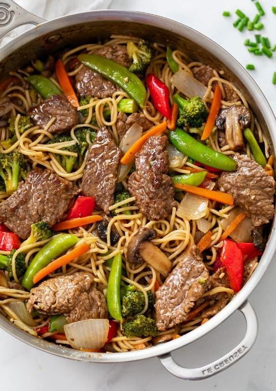 Tri Tip Steak Stir-Fry with Asian Noodles