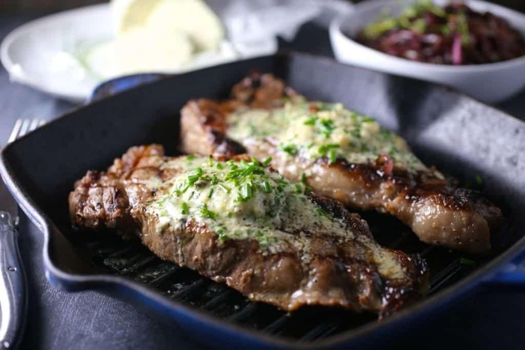 Tri Tip Steak with Blue Cheese Butter