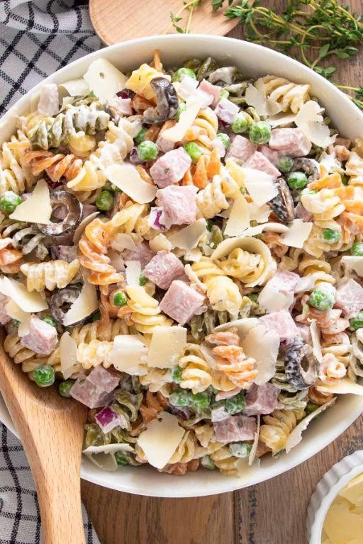 Tri-Colored Pasta Salad with Creamy Ranch Dressing