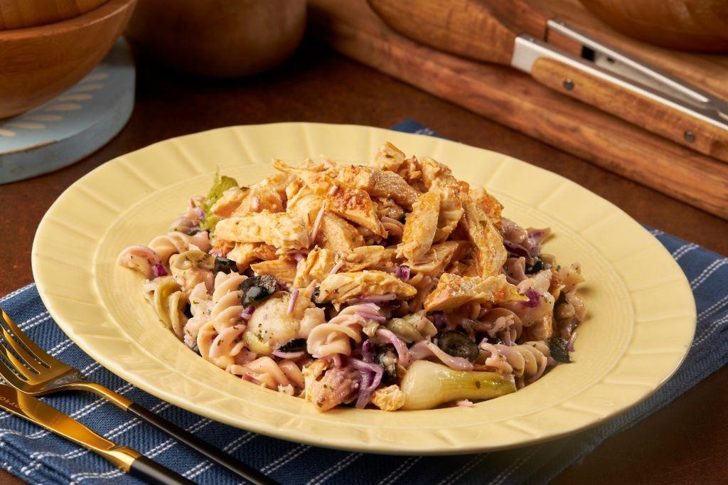 Tri-Colored Pasta Salad with Grilled Chicken