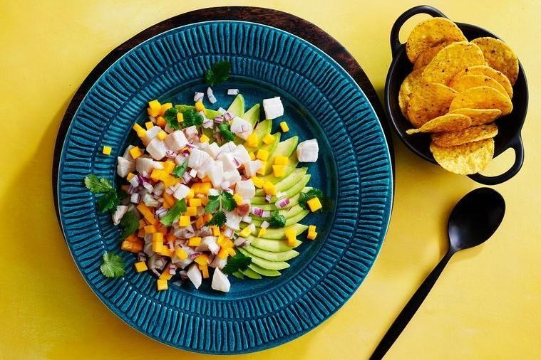 Triggerfish Ceviche with Mango and Avocado