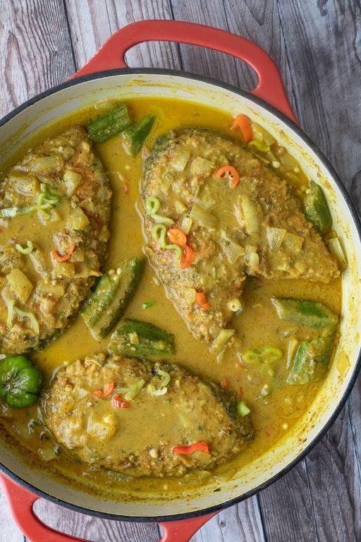 Triggerfish Curry with Coconut Milk