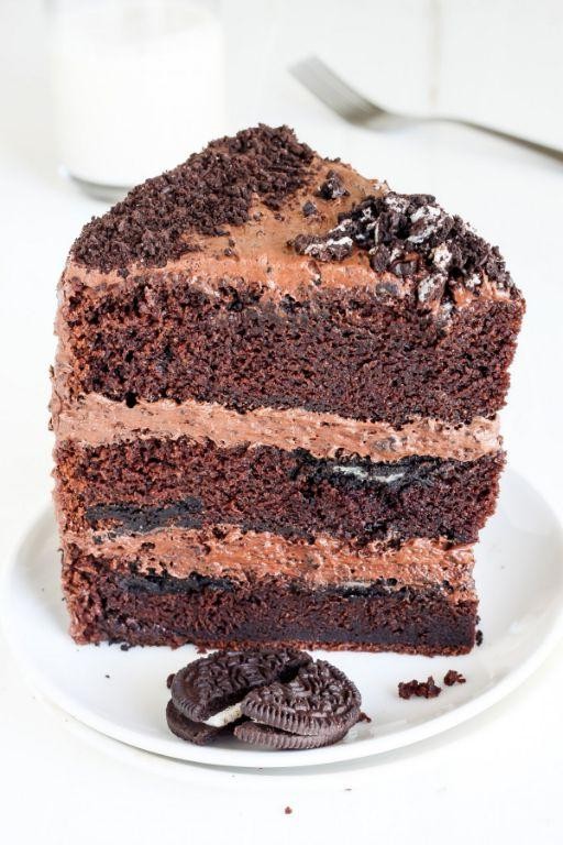Triple-layer Oreo mud cake
