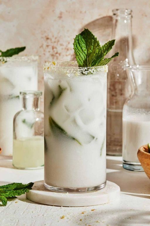 Tropical Coconut Mojito Mocktails